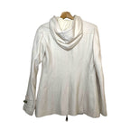 Amy Gee Ladies Duffel Coat Cream Beige Toggle Jacket Winter Warm Size 14 EU 42