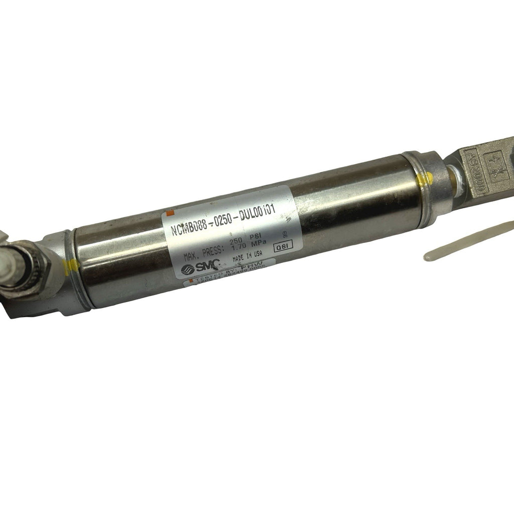 SMC NCMB088-0250 Pneumatic Air Cylinder Roller Guide Assembly 250 PSI USA