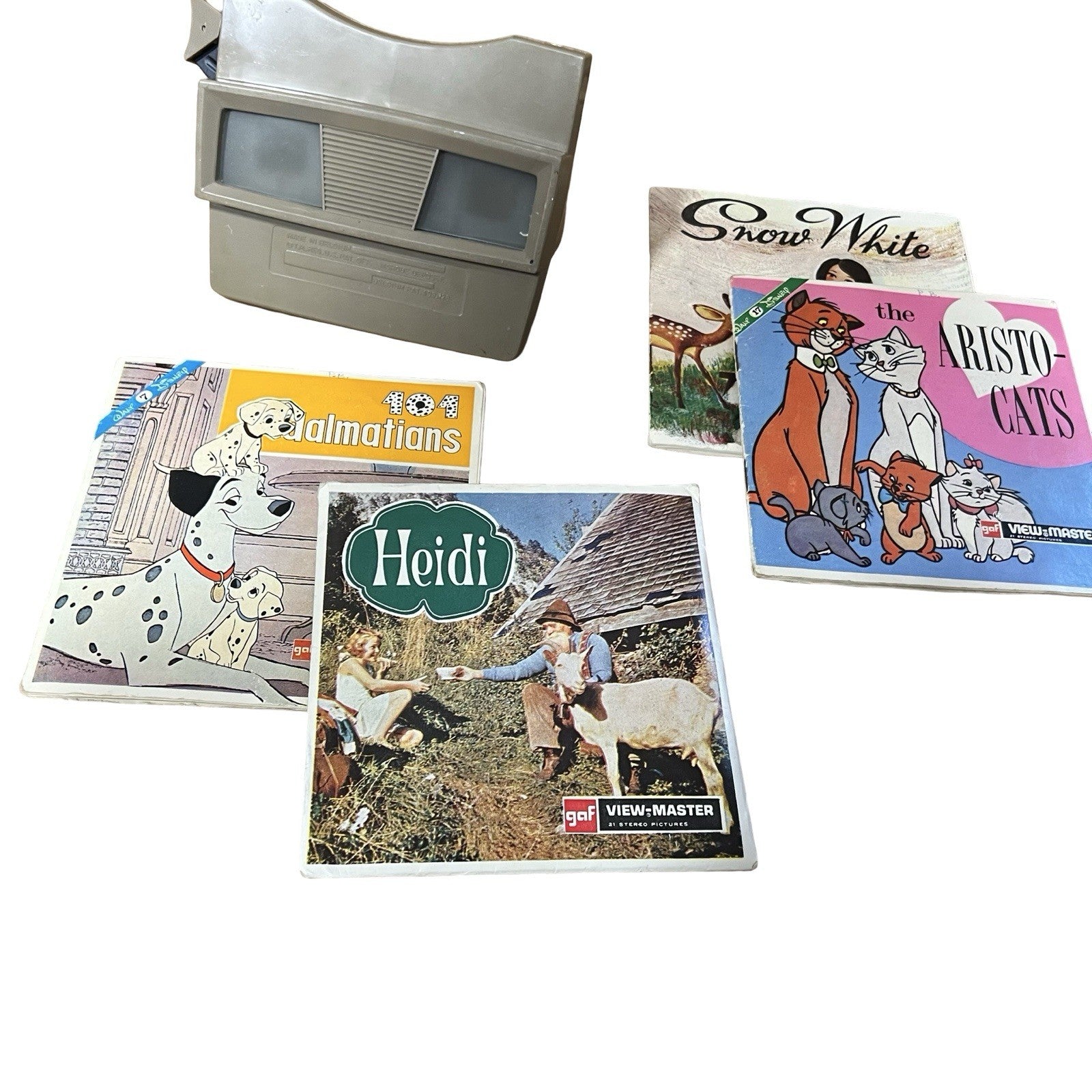 Vintage GAF View-Master Viewer with 101 Dalmatians & Heidi Reels Sawyer’s