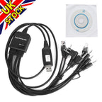 8in1 USB Programming Cable For Baofeng Motorola Kenwood HYT Walkie Talkie PC ...