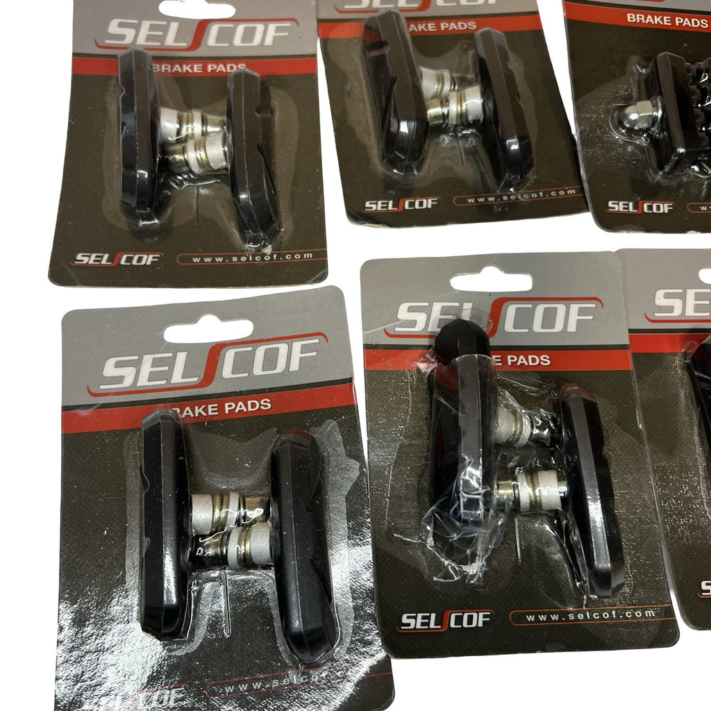 SELCOF Bicycle Brake Pads Job Lot 7 Packs Road Bike Caliper Blocks NOS
