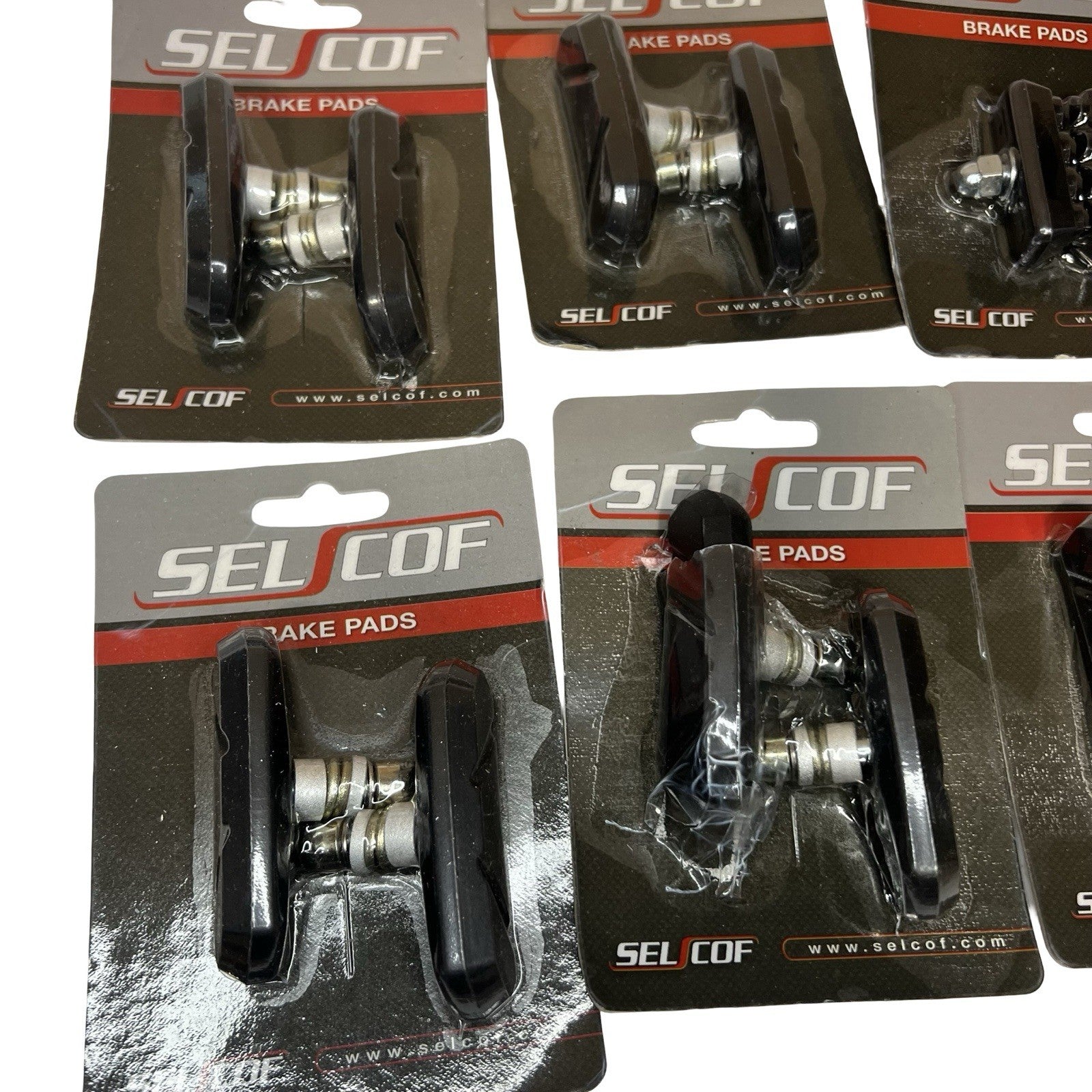 SELCOF Bicycle Brake Pads Job Lot 7 Packs Road Bike Caliper Blocks NOS