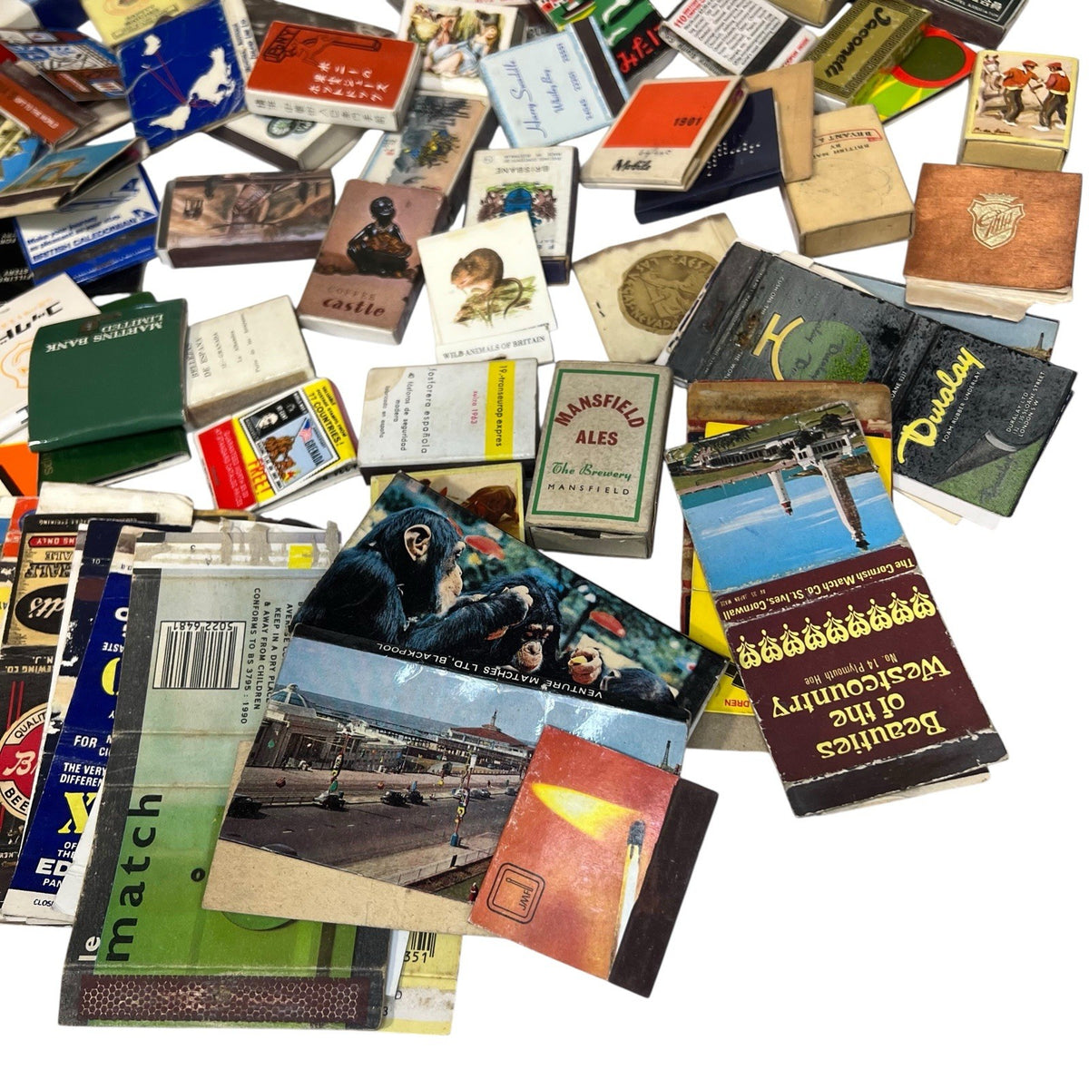 Vintage Matchbox Label Collection Job Lot Advertising Travel Hotels Wildlife