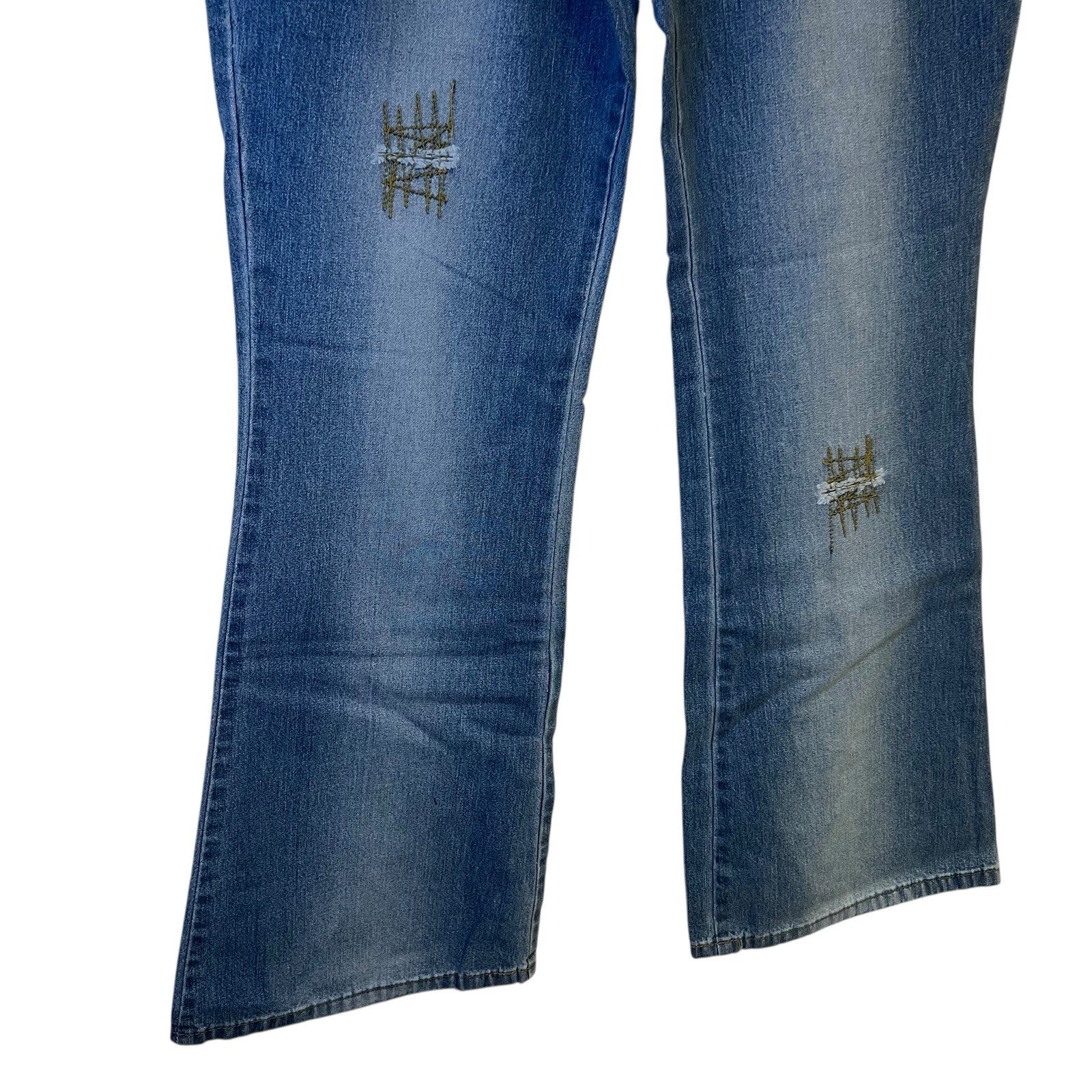 Spase Y2K Bootcut Jeans Womens Size 16 Low Rise Blue Denim BNWT Deadstock
