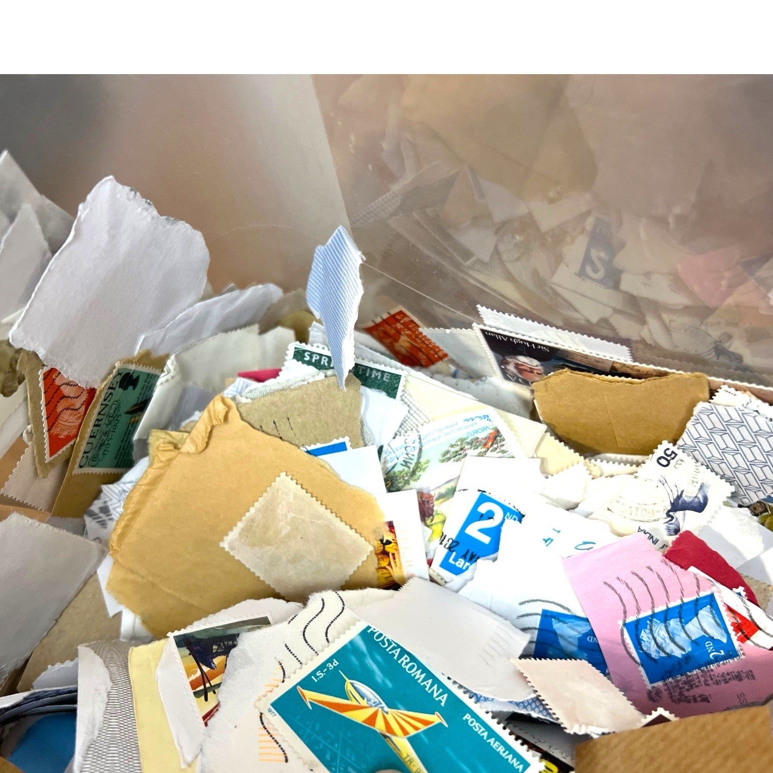 Huge Mixed World Stamps Bundle On Paper Kiloware Stamp Lot Covers Clippings