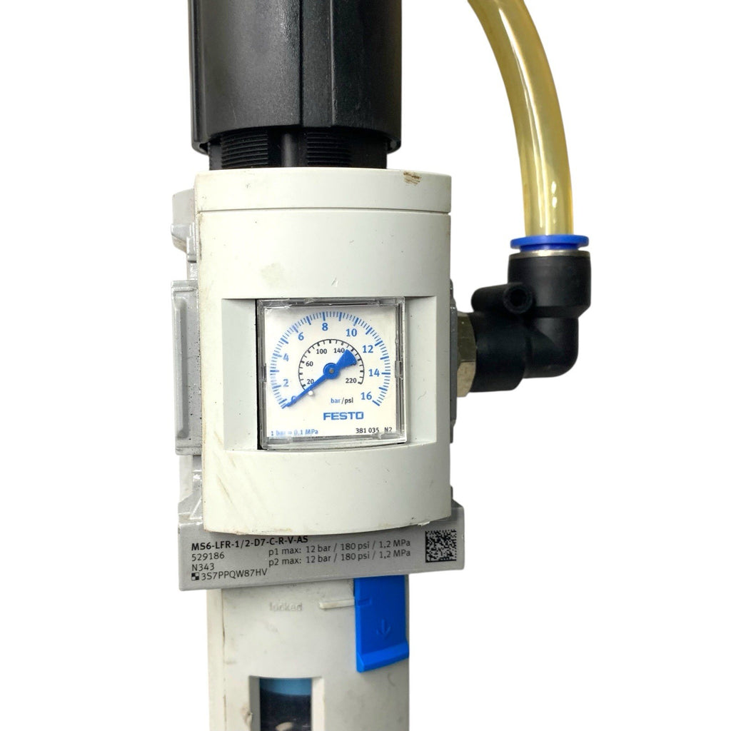 Festo MS6-LFR-1/2-D7-CRV-AS Filter Regulator Air Prep Unit 1/2"