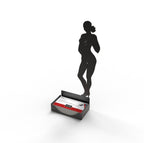 Artori Cover Girl Business Card Holder – Nude Silhouette Desk Stand Black Metal - photo 3
