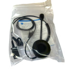 Call Centre Headset Mono Telephone Headset w Adapter Lead Boxed New