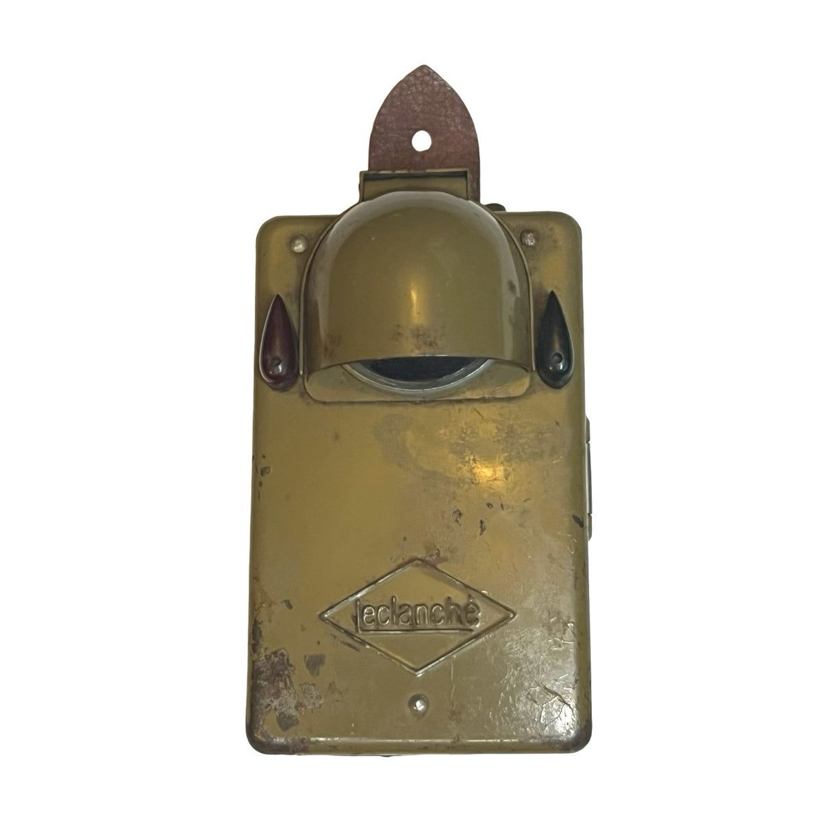 Vintage Leclanché Railway Signal Lamp Red Green Filters French Train Torch