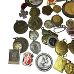 Vintage Sports Medals Job Lot Athletics Cycling Football Award Fobs European