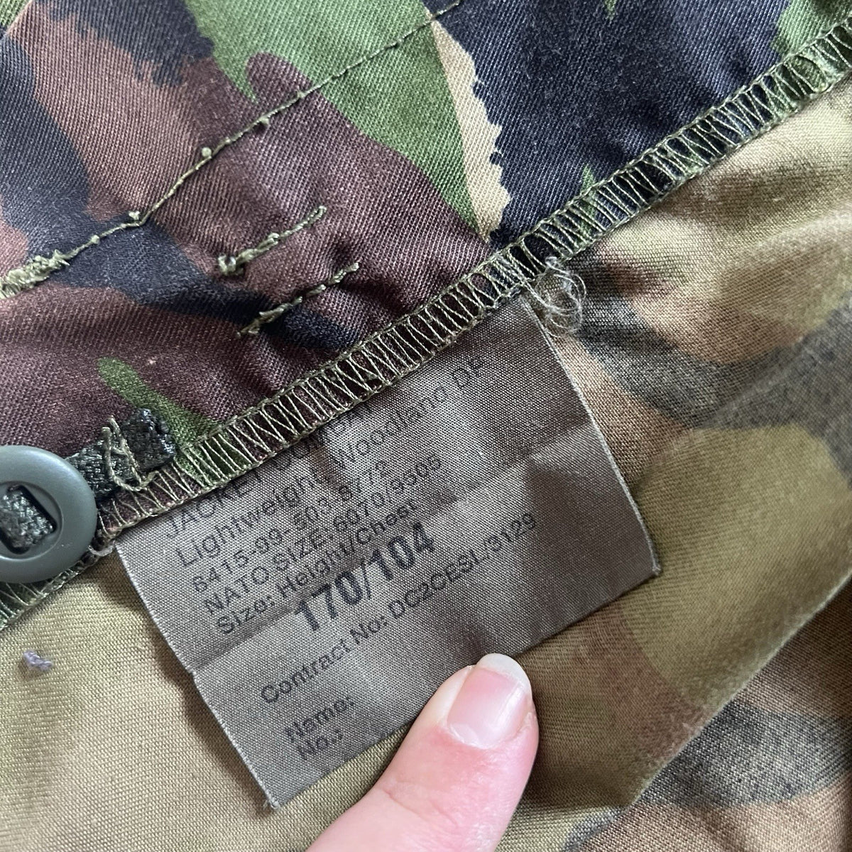 British Army DPM Combat Shirt Jacket 170/104 Medium Military Field Shirt Issue