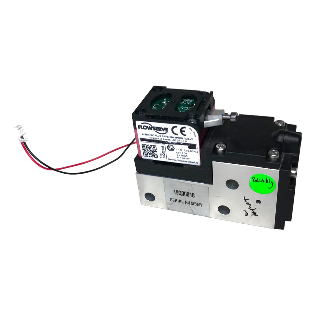 Flowserve 220 Pneumatic Spool Valve Intrinsically Safe Industrial Air Control