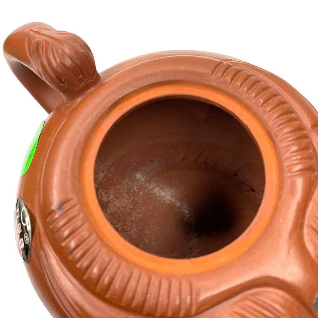 Vintage Yixing Zisha Pig Teapot Factory 1 Square Circle Purple Clay Boxed