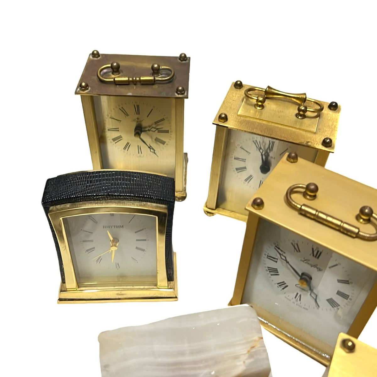 14x Vintage Clock Job Lot Seiko Rhythm Smiths Carriage Mantel Novelty Railway - additional view