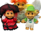 Vintage Troll Doll Bundle 4x Russ Trolls Spanish Golf Save Earth Pyjamas 1990s