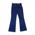 ISHU Y2K Flare Jeans Womens 24" Waist Dark Blue Stretch Denim BNWT Deadstock