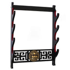 Wall Mount Samurai Sword Stand Holder Katana Bracket Rack Dragon Pattern 1-6Tier