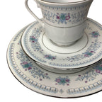 Liling Mandarin 18 Piece Tea Coffee Set White China Cups Saucers Boxed