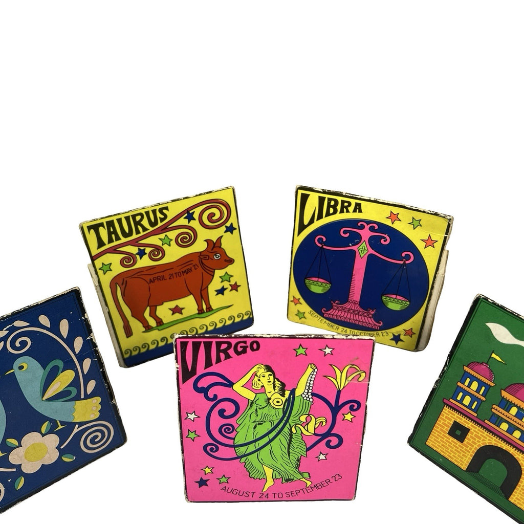 Vintage 3D Triangular Matchbooks Zodiac Horoscope Novelty Matchbook Job Lot