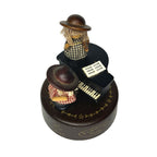 Vintage TOA Humming Farm Music Box Moving Spinning Doll Piano Japan 989-390 - detail view