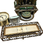 14x Vintage Clock Job Lot Seiko Rhythm Smiths Carriage Mantel Novelty Railway - back view