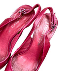 Moda In Pelle Caterpilla Hot Pink Slingback Heels UK 5 EU 39 Boxed Magenta