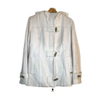 Amy Gee Ladies Duffel Coat Cream Beige Toggle Jacket Winter Warm Size 14 EU 42