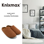 Women's Cozy Memory Foam Slippers Brown 5/6 UK 38/39 EU Lightweight Anti-Slip