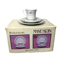 Liling Mandarin 18 Piece Tea Coffee Set White China Cups Saucers Boxed