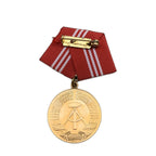 Vintage GDR NVA Faithful Service Medal Gold Class 15 Years East Germany DDR
