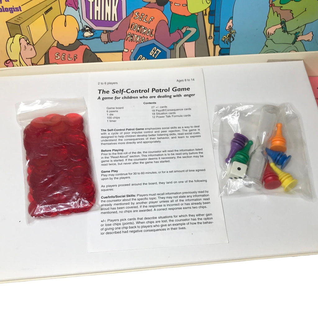 Anger Management Therapy Game for Kids Ages 8–14 – Self Control Patrol 1996
