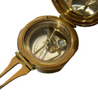 Vintage Stanley London 1941 Brass Prismatic Sighting Compass No 1340