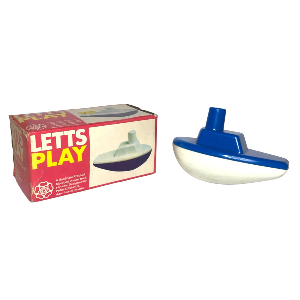 LETTS PLAY Rocking Boat Toy Patrick Rylands Rosendale Boxed Vintage 1960s