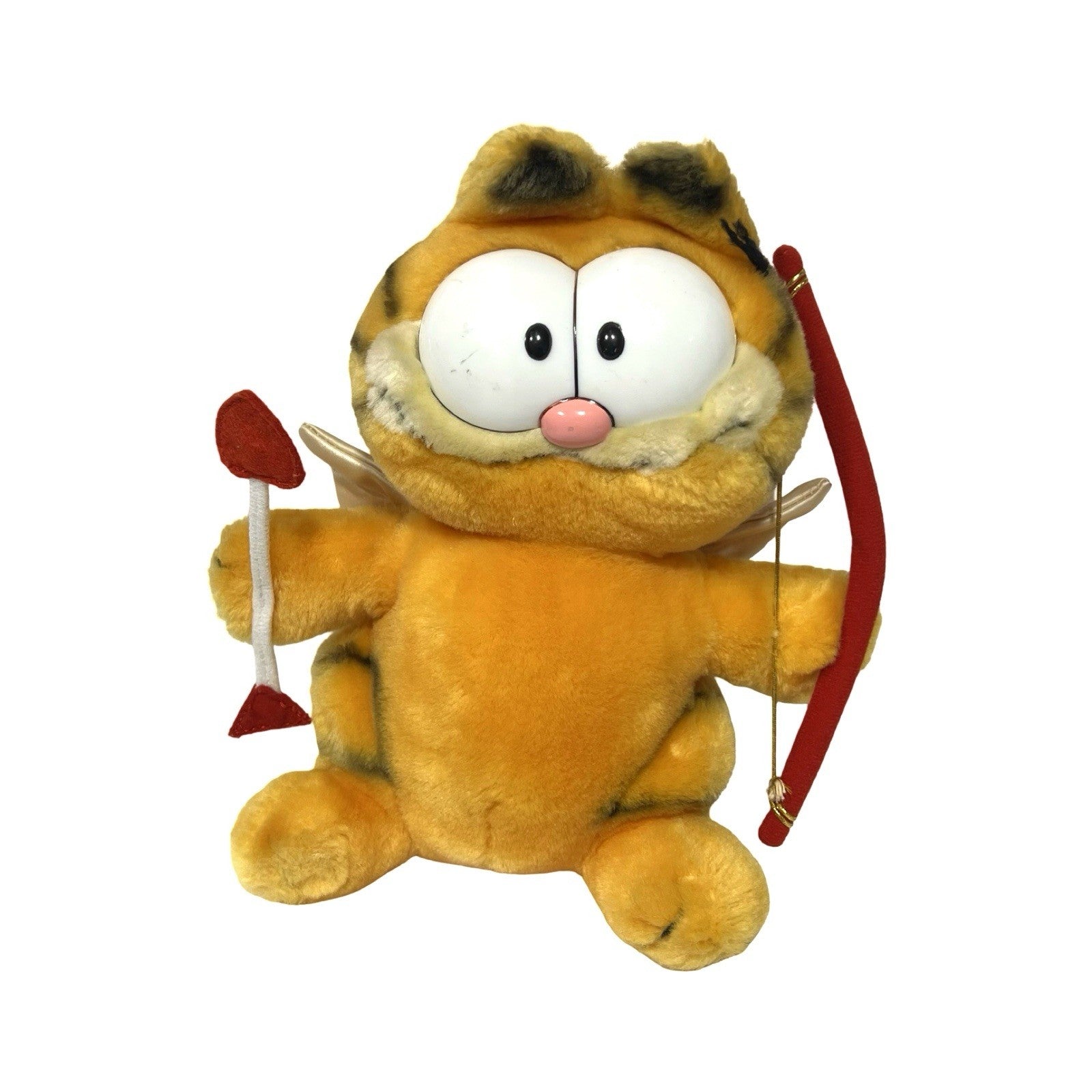 Vintage Garfield Cupid Plush Dakin 1981 Bow Arrow Wings Valentines Toy Korea