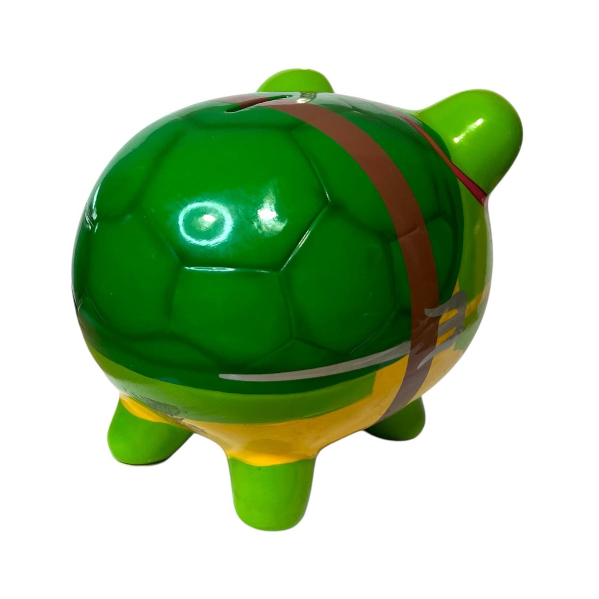 Teenage Mutant Ninja Turtles Porcelain Piggy Bank Money Box Raphael TMNT Vintage