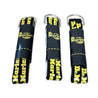 Dr Martens Laces 65cm Black Yellow Logo Shoe Boot Laces 3 Pairs New