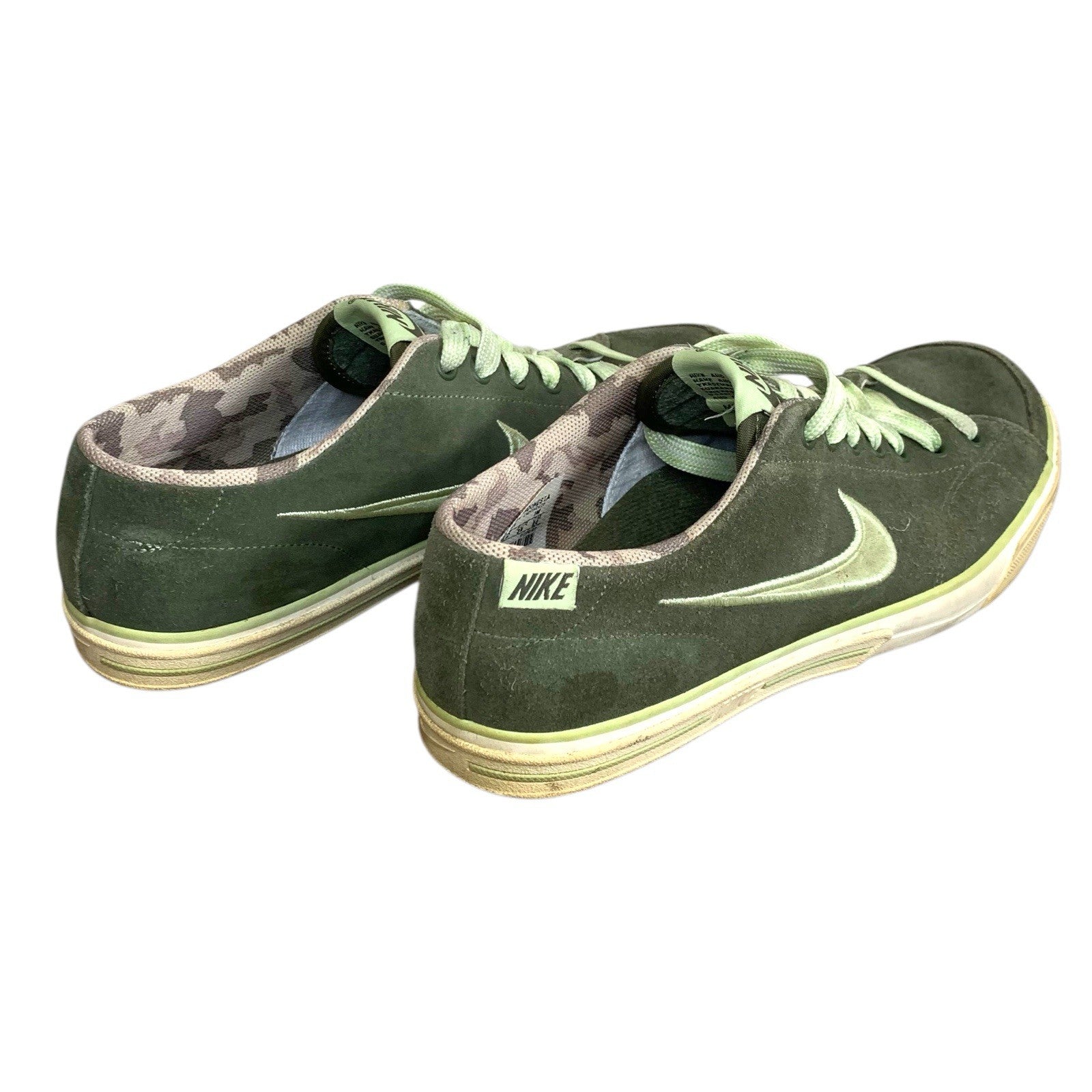 Nike Capri SI Suede Camo Trainers Womens UK 4.5 Khaki Lime Green Rare Shoes