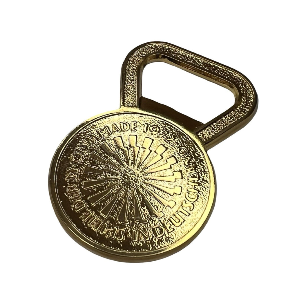 1972 Munich Olympic Bottle Opener 24K Gold Plated West Germany Souvenir Vintage