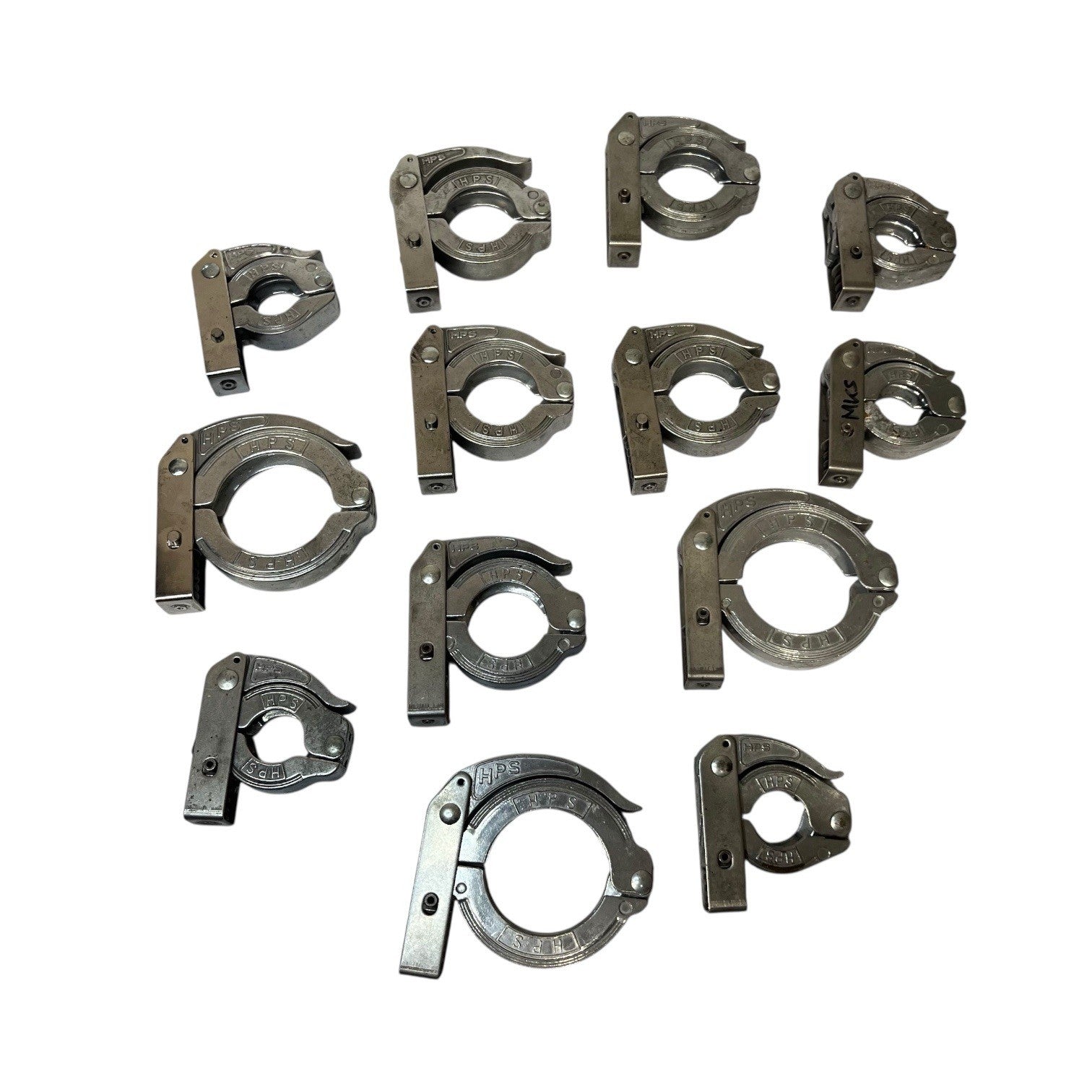 MKS HPS ISO-KF Vacuum Flange Toggle Clamps Mixed Size Lot x13 NW Industrial