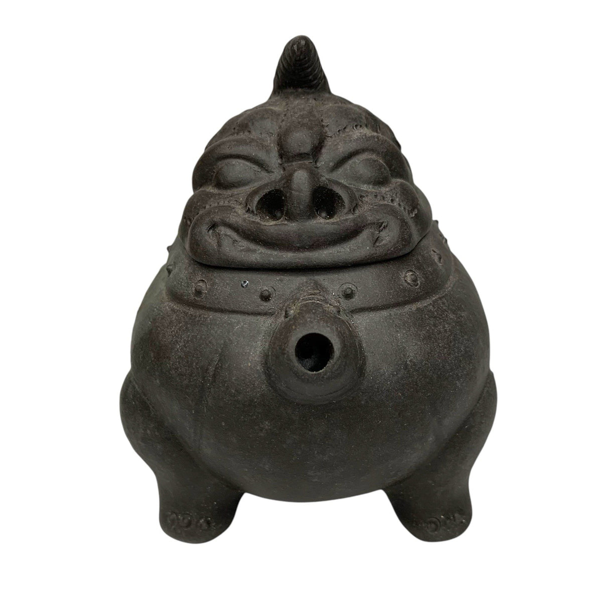 Vintage Yixing Zisha Fang Yuan Heini Foo Dog Teapot Square Circle Boxed