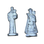 Vintage Catholic Double Pocket Shrine Mary Jesus St Joseph Christ Child