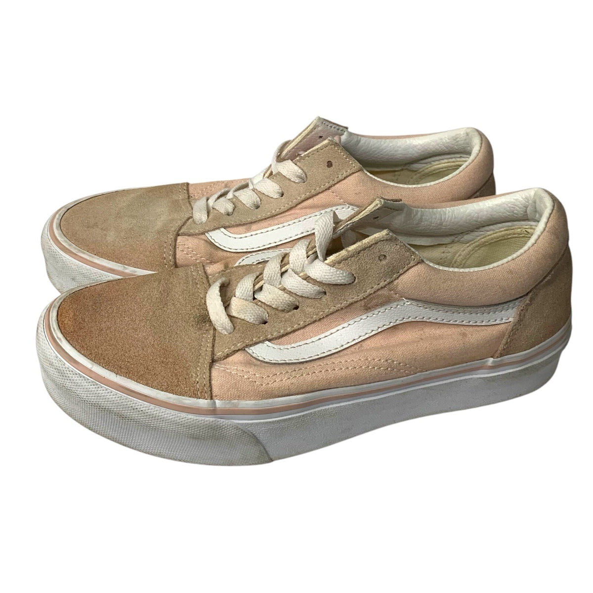 Vans Old Skool Platform Women’s Suede Shoes Rose Pink Size UK 4.5