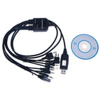 8in1 USB Programming Cable For Baofeng Motorola Kenwood HYT Walkie Talkie PC ...