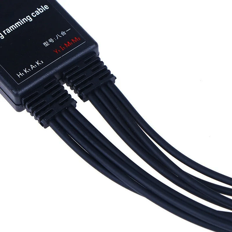 8in1 USB Programming Cable For Baofeng Motorola Kenwood HYT Walkie Talkie PC ...