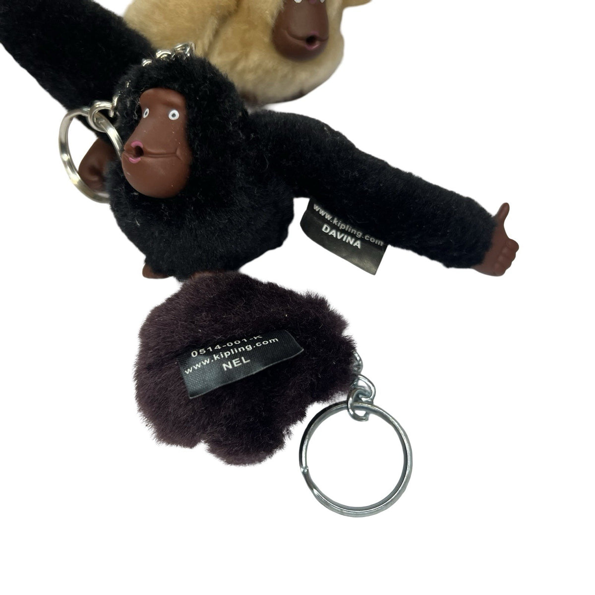 4x Genuine Kipling Monkey Keyrings Bag Charms Davina Karina Quinn Nel Bundle