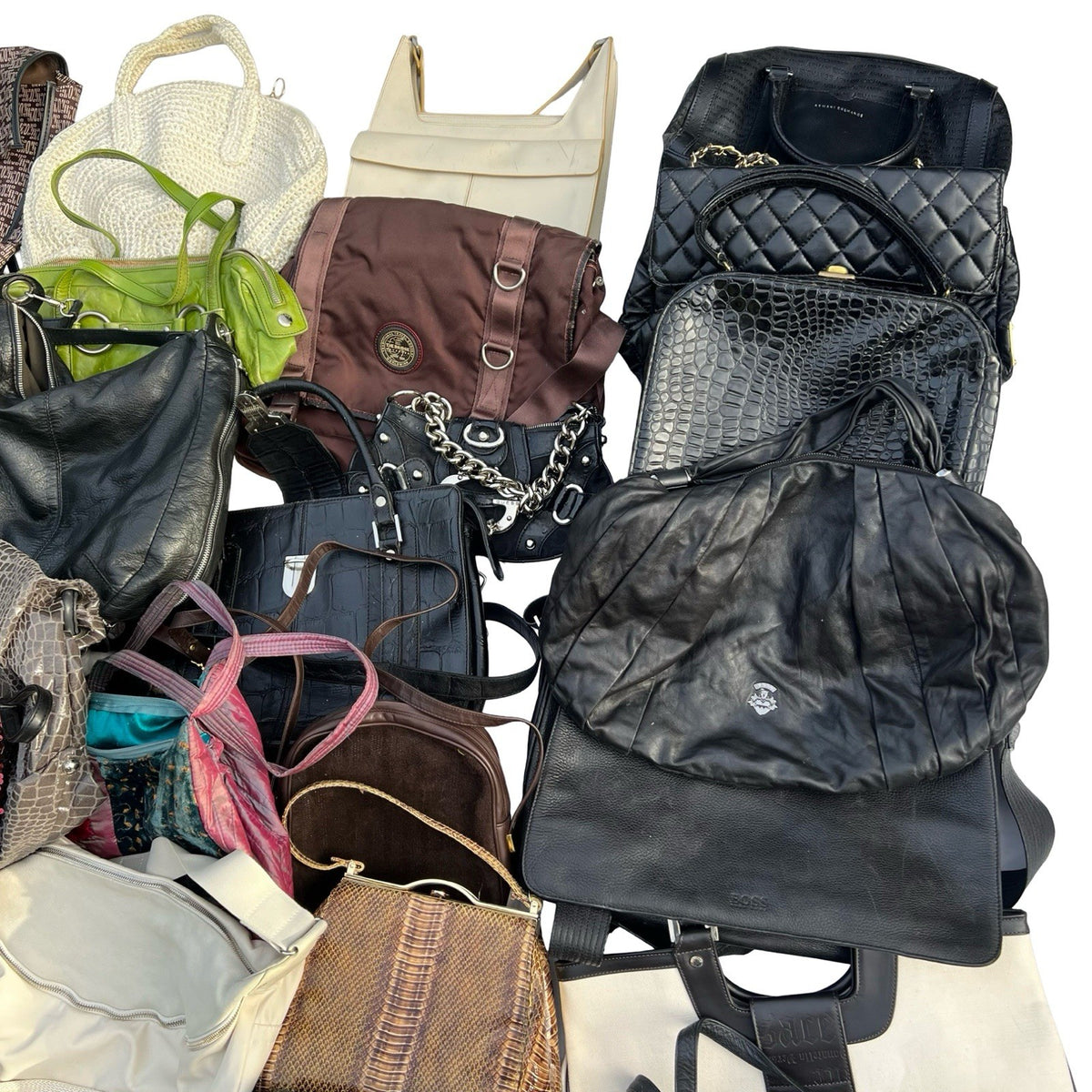 48 Ladies Handbags Job Lot Vintage Modern Mixed Bags Resale Wholesale Bundle — photo 5