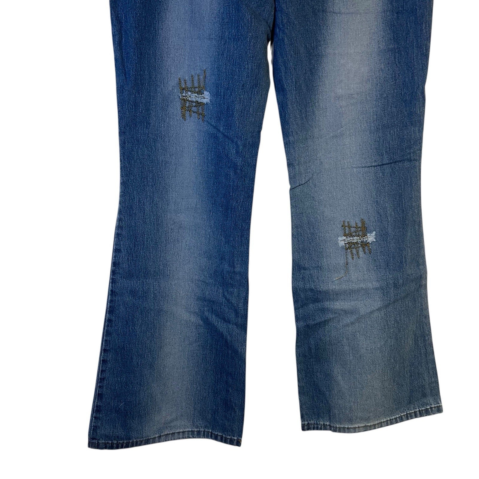 Spase Y2K Bootcut Jeans Womens Size 16 Low Rise Blue Denim BNWT Deadstock