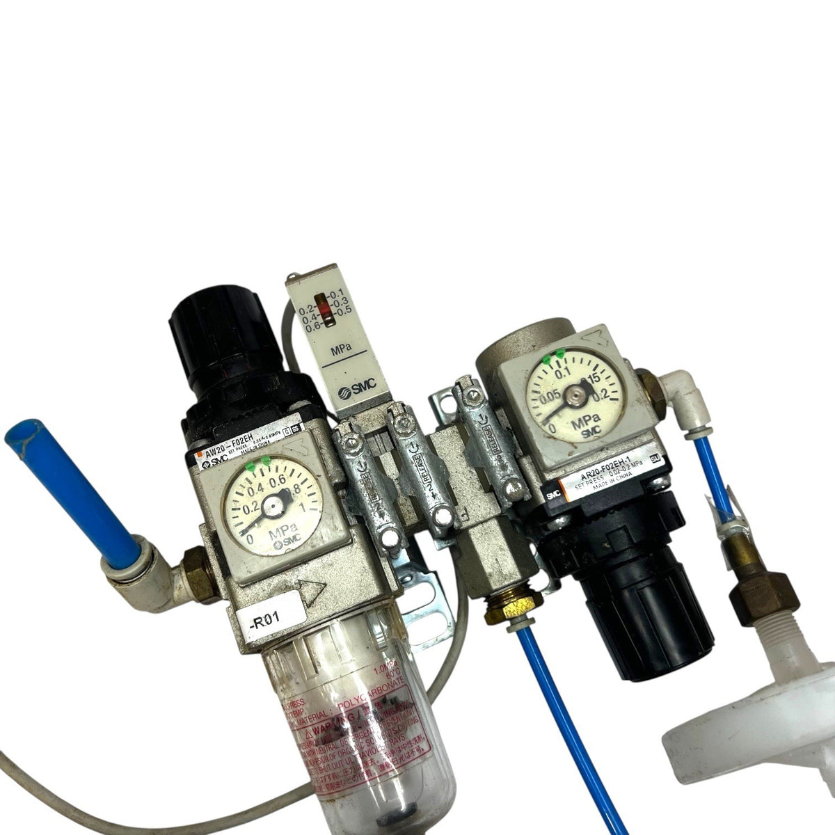 SMC AW20-F02EH AR20-F02EH1 Pneumatic Filter Regulator Manifold Assembly