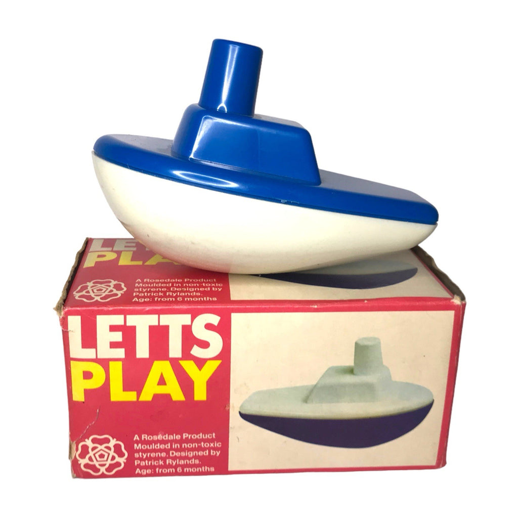 LETTS PLAY Rocking Boat Toy Patrick Rylands Rosendale Boxed Vintage 1960s