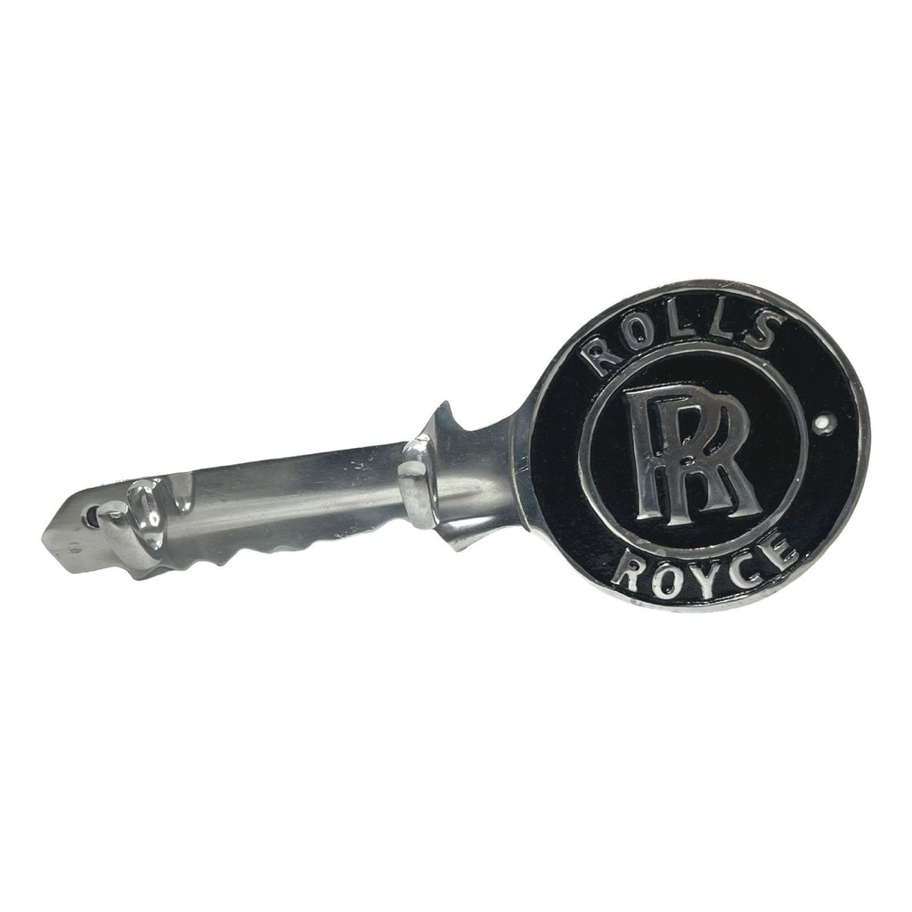Rolls Royce Car Badge Emblem Novelty Key Shaped Wall Mount Coat Hook. Pre-owned collectable, actual item photographed by The Voyage Bird.